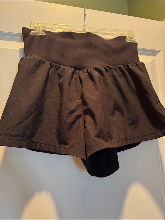 Urban Daizy Pants - High-Waist Black Athletic Flared Shorts
